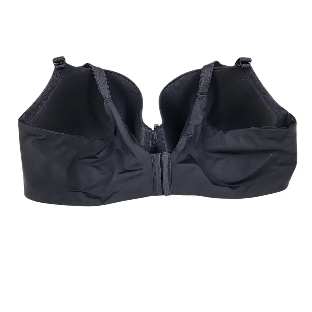 Torrid Black Underwire Full Coverage Perfect T-Shirt Push Up Bra Size 46D